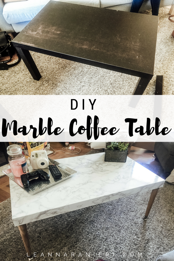 DIY Marble Coffee Table